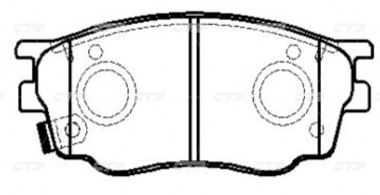 Колодки тормозные MAZDA 6 2002 ~ 2013 / Atenza 2002 ~ 2007 перед прав.лев. (стар GK0655 CTR