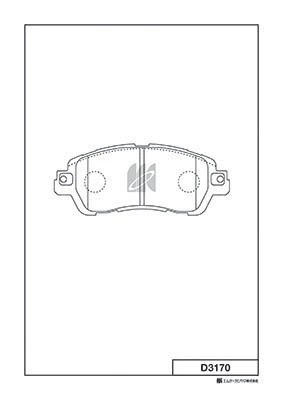 D3170 колодки дисковые передние!\ Mazda 2 1.5 14> D3170 MK KASHIYAMA