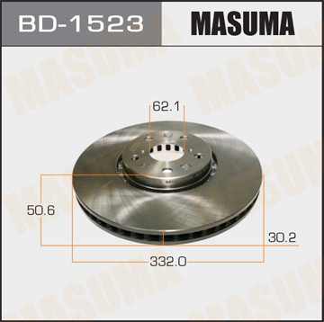 диск тормозной передний! правый!\ Lexus GS 3.0/4.3 05> BD1523 MASUMA