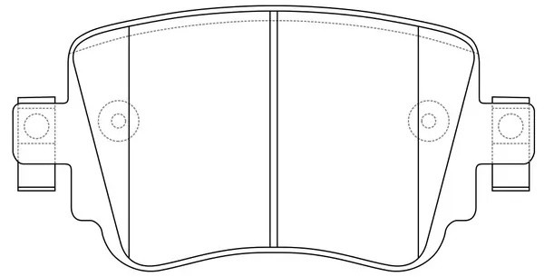 Колодки тормозные задние SKODA OCTAVIA 12- BP33624 BP33624 SB NAGAMOCHI