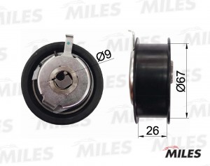 Ролик ремня ГРМ AUDI A4/VW GOLF/T4/PASSAT 1.9D 90- (INA 531025130) AG02044 AG02044 MILES