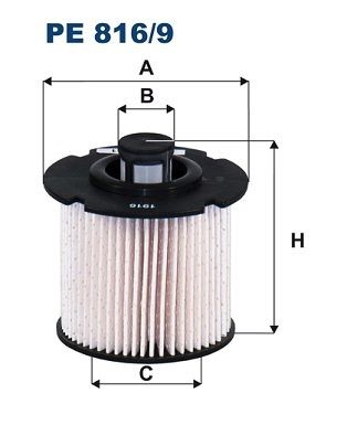 Фильтр топливный PEUGEOT 407, CITROEN C4 (08-) FILTRON PE8169 FILTRON