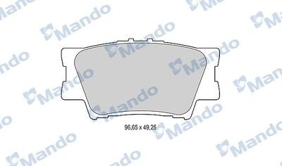 Колодки тормозные дисковые зад MBF015876 MANDO