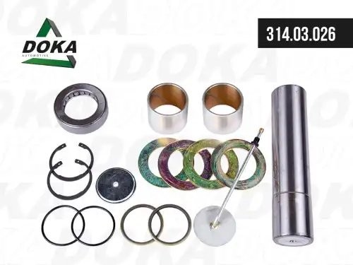 314.03.026 Ремкомплект шкворня/ комплект на сторону с подшипником \VOLVO/RVI 31403026 DOKA
