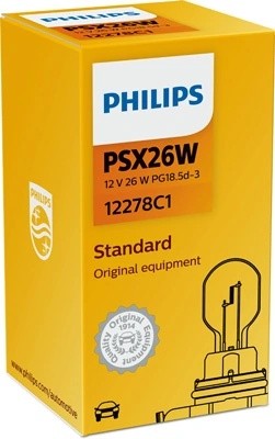 Лампа 12V PSX26W PG18.5d-3 PHILIPS 12278C1 PHILIPS