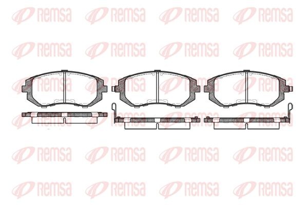 951 02 D7055M-01 !колодки дисковые п.\ Subaru Legacy 2.0i/2.5i 98-03/Impreza 2.0 0951.02 REMSA