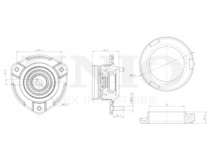 Опора амортизатора задняя RMP-13150 UNIO