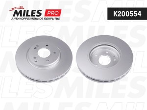 Диск тормозной (серия PRO с антикоррозионным покрытием) MERCEDES C209/W203/W210/ K200554 MILES