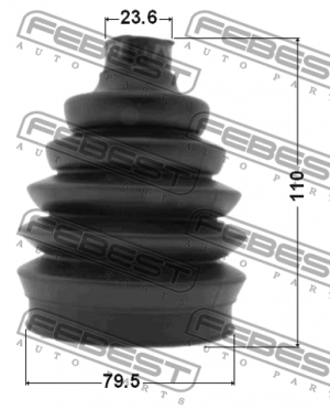 Пыльник ШРУСа наружный RENAULT DUSTER 2009.11-2018.08 (79.5x110x23.6) 1417P-NACT 1417P-NACTR FEBEST