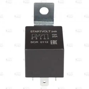 Реле 24V 10/20A 5 конт. (с кроншт., с резист.) (SCR 0112) SCR 0112 START VOLT