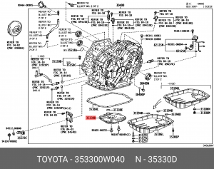 фильтр АКПП!\ Toyota Rav 4 2.4i 35330-0W040 TOYOTA