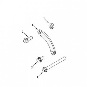 Кронштейн генератора КАМАЗ Камминз ISBe, ISDe (4893840) (Haffen) 0734 HAFFEN