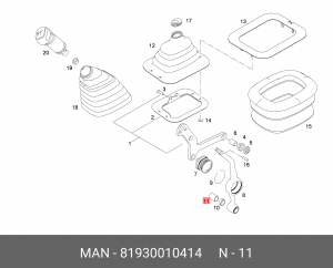 Втулка 81930010414 MAN