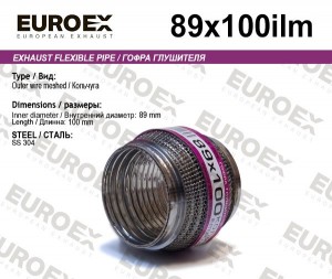 гофра глушителя! 89x100 кольчуга\ 89X100ILM EUROEX
