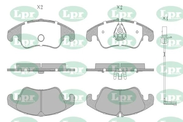 Комплект тормозных колодок (с датчиком) 05P1420A 05P1420A LPR