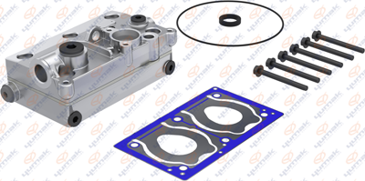 Головка блока компрессора RVI Premium II TR/PR, Kerax /DXi 11/13, Magnum DXi 13; RK.01.361 YUMAK