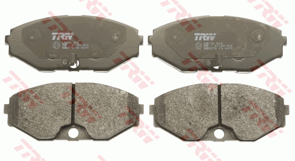 Колодки тормозные NISSAN Maxima CA33 (00-) передние (4шт.) TRW GDB3273 TRW