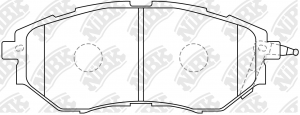 Колодки передние (SUBARU LEGACY/OUTBACK/TRIBECA 2.0-3.6 03-) PN7499 PN7499 NIBK