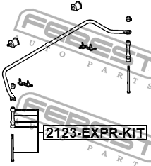 Тяга стабилизатора передняя FORD EXPLORER 2002-2011 2123-EXPR-KIT 2123-EXPR-KIT FEBEST