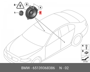 СЧ-динамик системы Top-HiFi 65 13 9 368 386 BMW