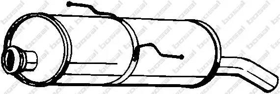 Глушитель PEUGEOT 206 задняя часть BOSAL 190-355 BOSAL