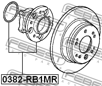 Ступица 0382-RB1MR 0382-RB1MR FEBEST
