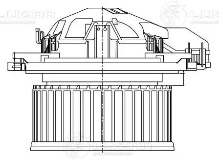 Вентилятор отопителя для а/м BMW 3 (F30) (11-) LFh26F3 LFH 26F3 LUZAR