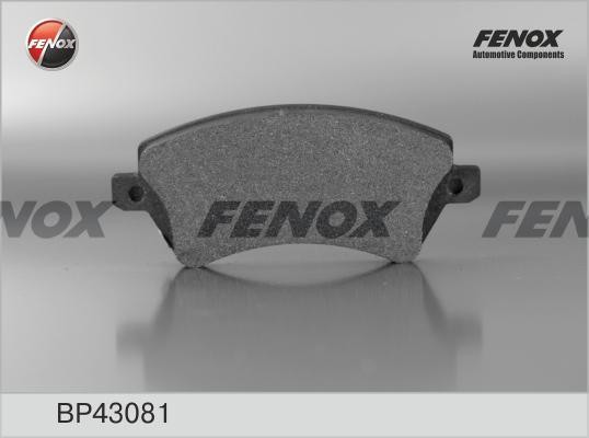 Колодки передние TOYOTA COROLLA 02- BP43081 BP43081 FENOX