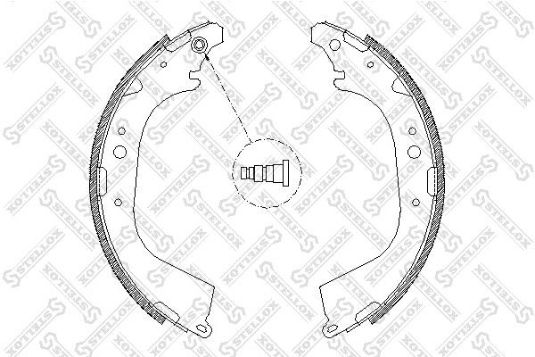 колодки барабанные!\ Haval, Toyota 4Runner all 87>/Hiace 89> 661-101-SX STELLOX