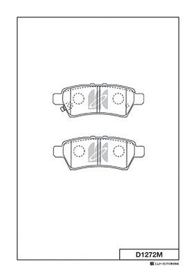 D1272M-01 1188 01=FDB1882 [44060EB325] !колодки дисковые з.\ Nissan Pathfinder 2 D1272M MK KASHIYAMA