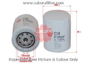 Фильтр масляный C7004 SAKURA
