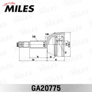 ШРУС наружный FORD TRANSIT TT9 2006-2013 GA20775 GA20775 MILES