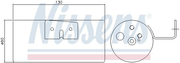 Осушитель кондиционера MERCEDES A (W168),Vaneo (W414) NISSENS 95232 NISSENS
