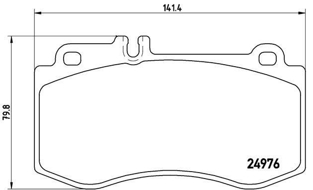 Колодки тормозные P50087 P50087 BREMBO