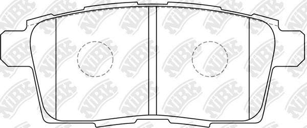 Колодки задние (MAZDA CX7/CX9 07-) PN5814 PN5814 NIBK