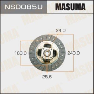 диск сцепления!\ Nissan Patrol/Safari Y61 2.8TD 97-00/Skyline 4WD 2.6T 89> NSD085U MASUMA