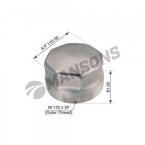 Крышка BPW ступицы (М135х3,SW120) MANSONS 300219 MANSONS