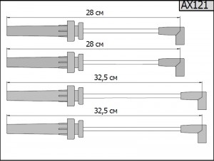 Провод высоковольтный CHRYSLER Sebring (01-07) комплект CARGEN AX121 CARGEN