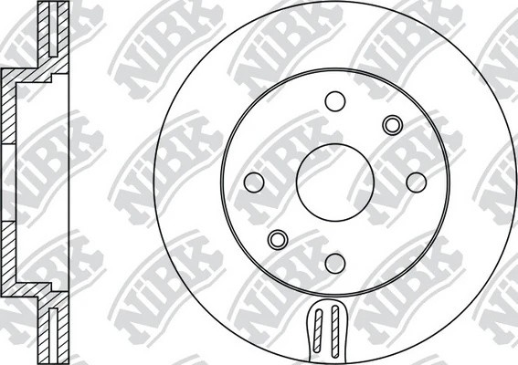 Диск тормозной TOYOTA Corolla / Spacio E11 91-98 RN1245 RN1245 NIBK
