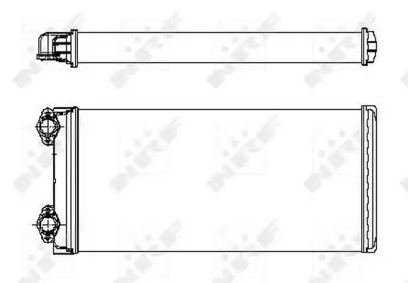 Радиатор отопителя MAN L2000 (93-) NRF 53546 NRF