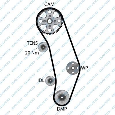 Ремень ГРМ VW T4 (98-03) DAYCO 94774 DAYCO