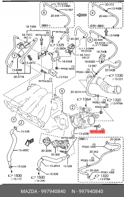 БОЛТ BOLT 9979-40-840 MAZDA