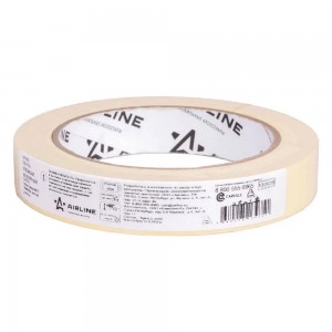 Скотч малярный термостойкий 19 ммх40 м "AIRLINE" (коричневый) (80°C) ADTP001 AIRLINE