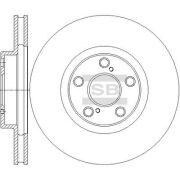 Диск тормозной передний TOYOTA CELICA 99- SD4684 SD4684 SANGSIN