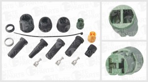 Разъем 2 pin байонет КамАЗ 7810404 TE PARTS