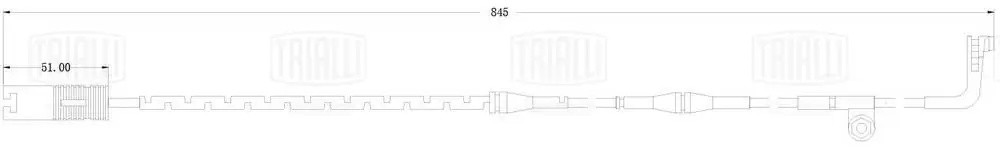 BMW 7 SERIES E65/E66 задних колодок PFS 4008 TRIALLI