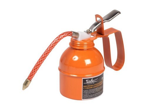 Маслёнка стальная рычажная с гибким наконечником 250мл "AIRLINE" AT-GG-11 AIRLINE