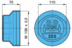 крышка ступицы! (м) M136x2.5/SW110\BPW ECO 10-12t 0321225330 BPW