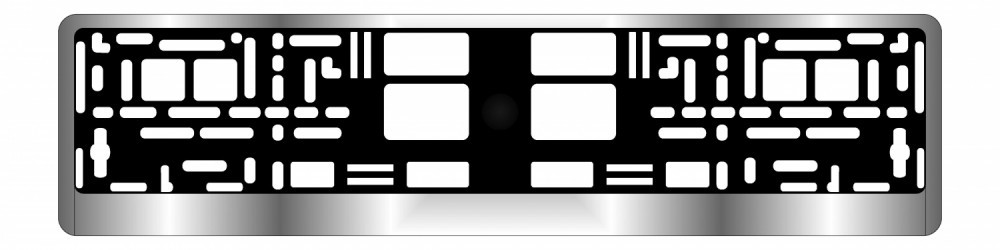 рамка под номерной знак! хром\ A78487S AVS