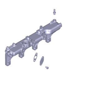 Труба ЯМЗ-534 водяная распределительная АВТОДИЗЕЛЬ 5340.1303101 YAMZ